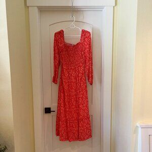 Anthropologie - Dolan Left Coast Collection Red Maxi Dress - Size L NWT